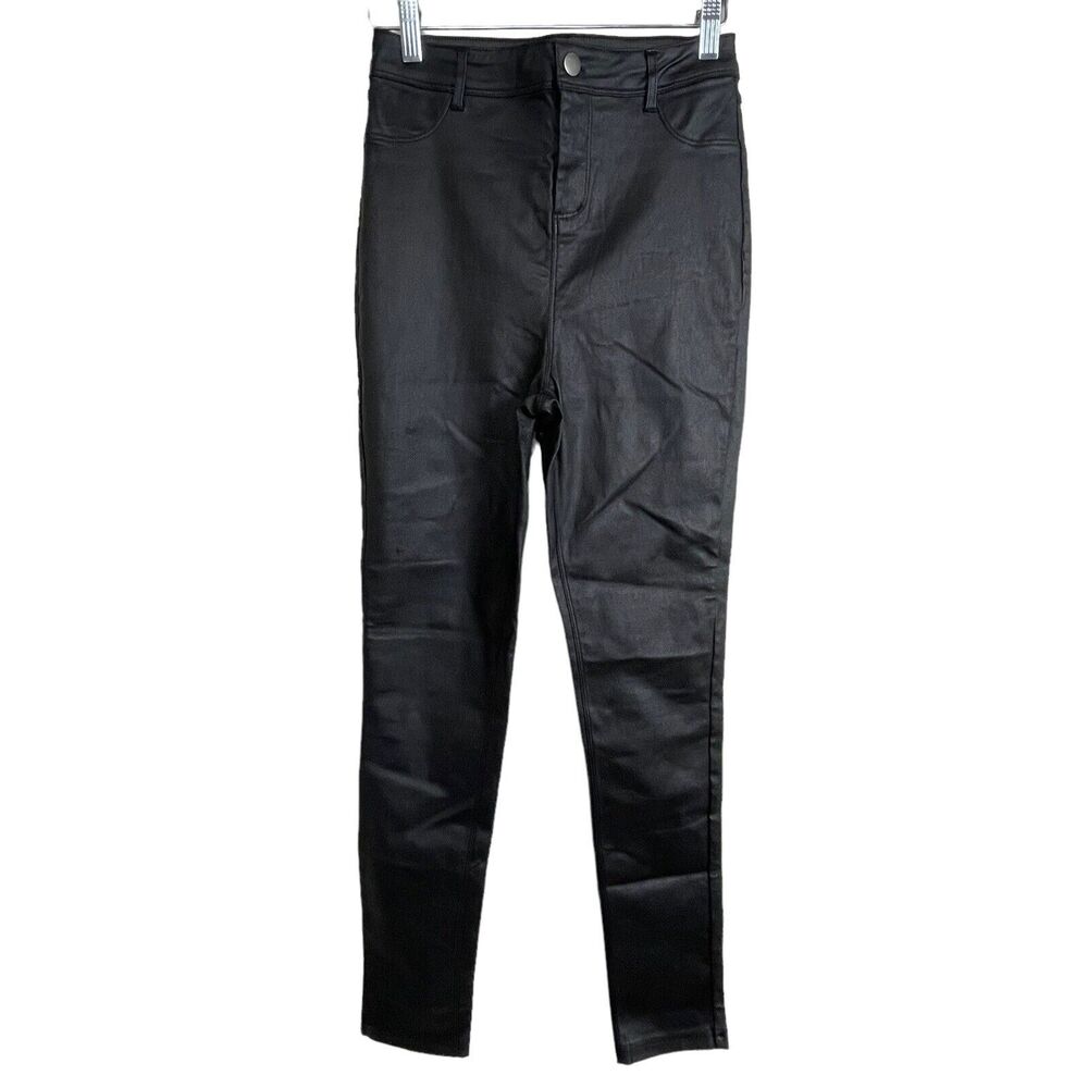 Stella Luce Faux Leather Stretch Women's Size‎ M Skinny Leg Pants